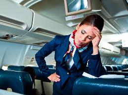 A flight attendant with chronic fatigue syndrome was missing a lot of work due to fatigue.